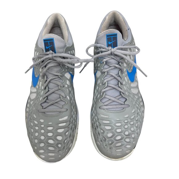 Nike Zoom Cage 3 "Rafa Nadal" Gray/blue Preowned Men's Sneakers Size 15 - Picture 2 of 12